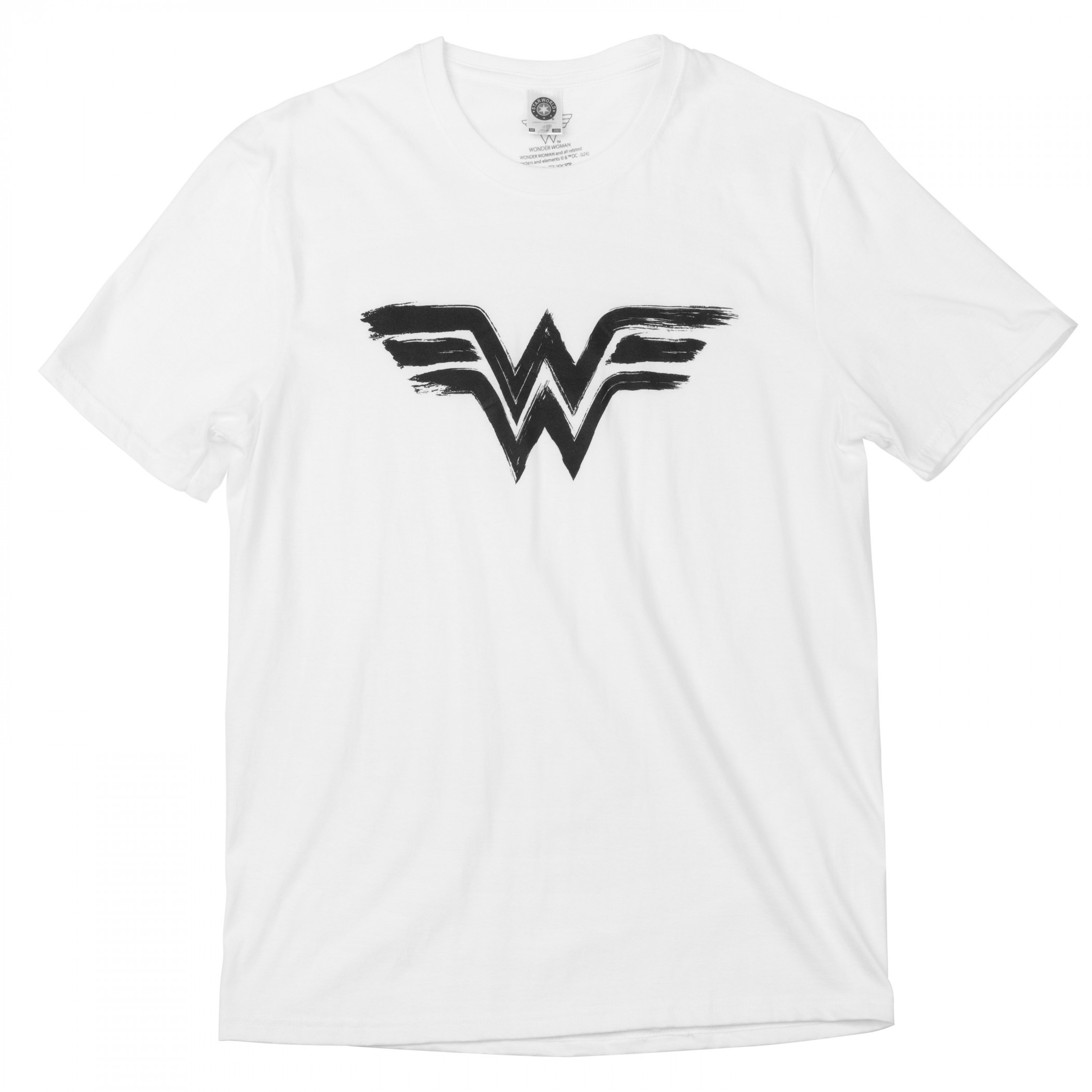 Wonder Woman Black Paint Logo T-Shirt